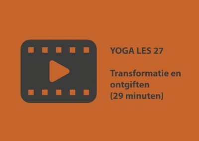 Yoga les 27 – transformatie en ontgiften (29 minuten)