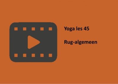 Yoga les 45 rug-algemeen