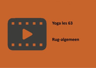 Yoga les 63 rug-algemeen en heupen