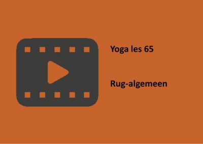 Yoga les 65 rug-algemeen